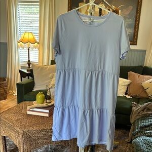 Lavender Tiered J Crew Dress
